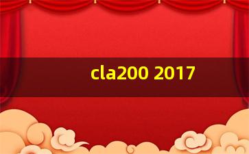 cla200 2017